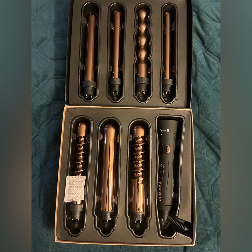 Foxybae 7-in-1 Curling Wand Set Brand New